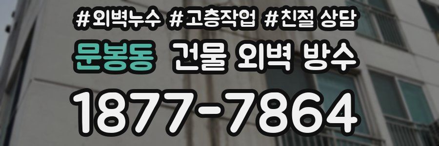 문봉동 건물 외벽 방수