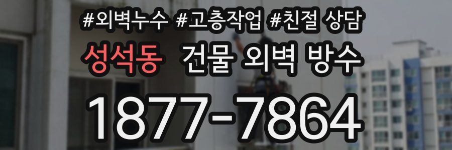 성석동 건물 외벽 방수