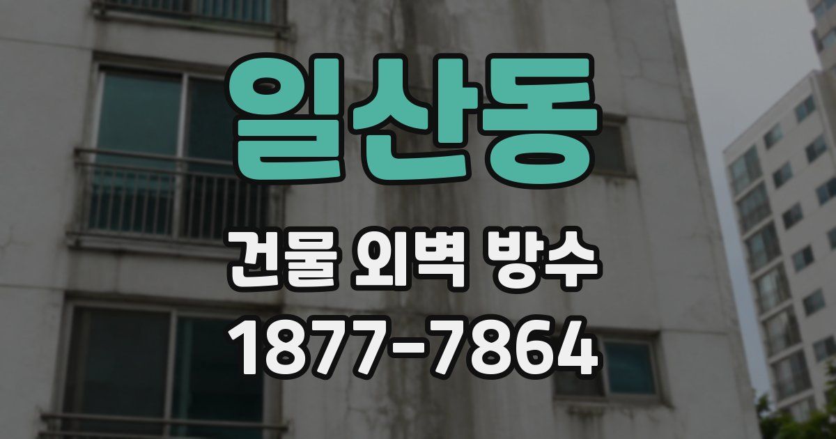 일산동 건물 외벽 방수