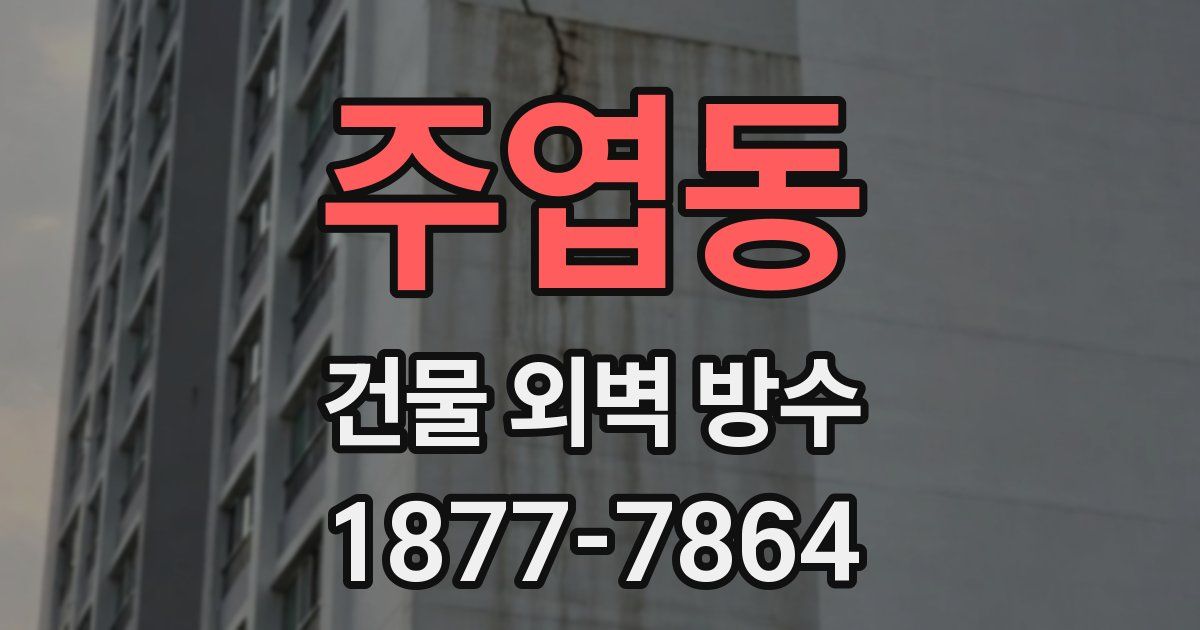 주엽동 건물 외벽 방수