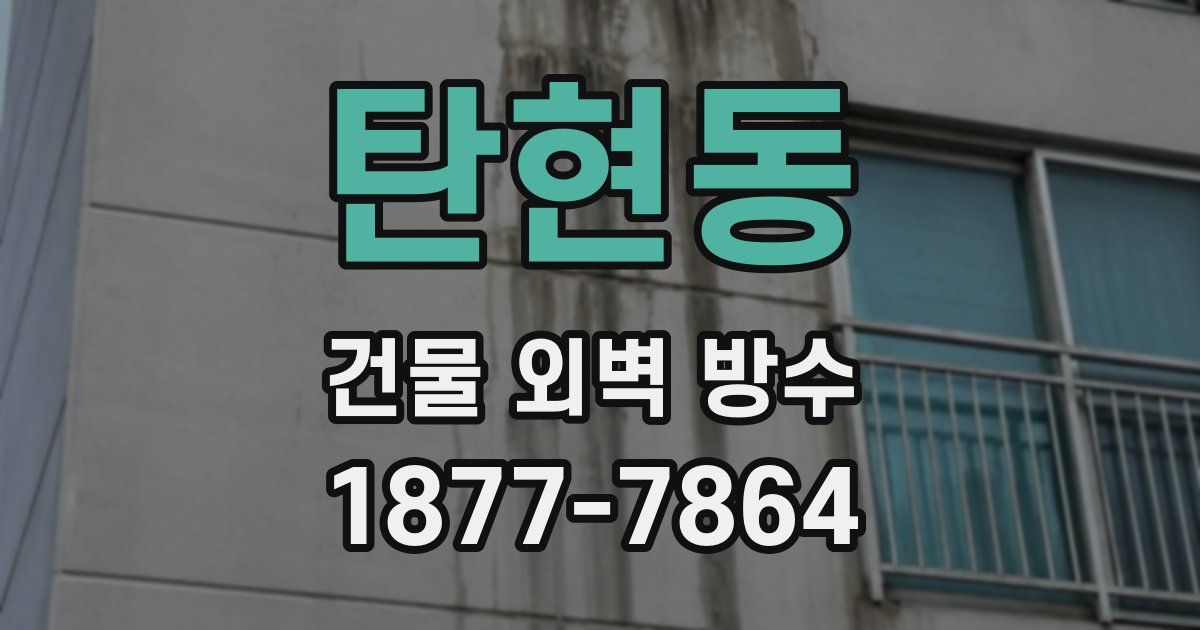탄현동 건물 외벽 방수