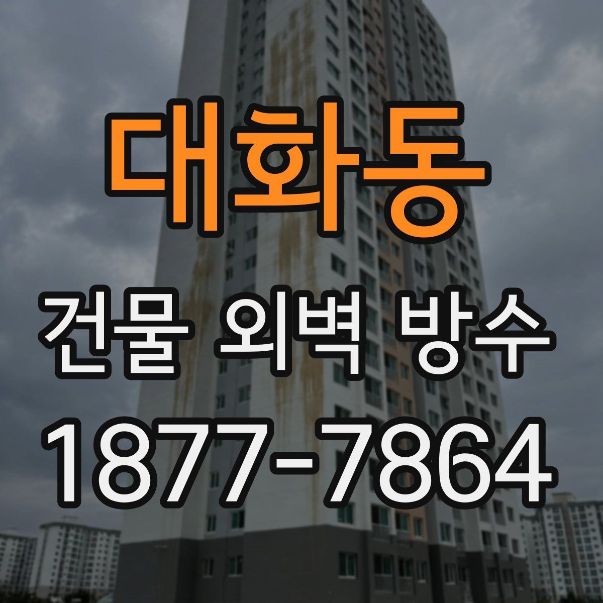 대화동 건물 외벽 방수