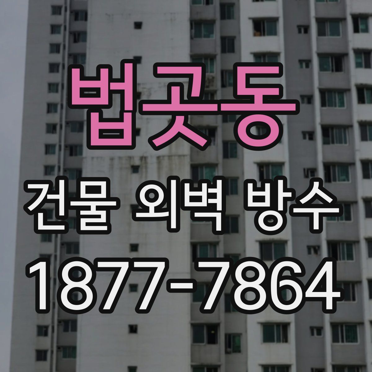 법곳동 건물 외벽 방수