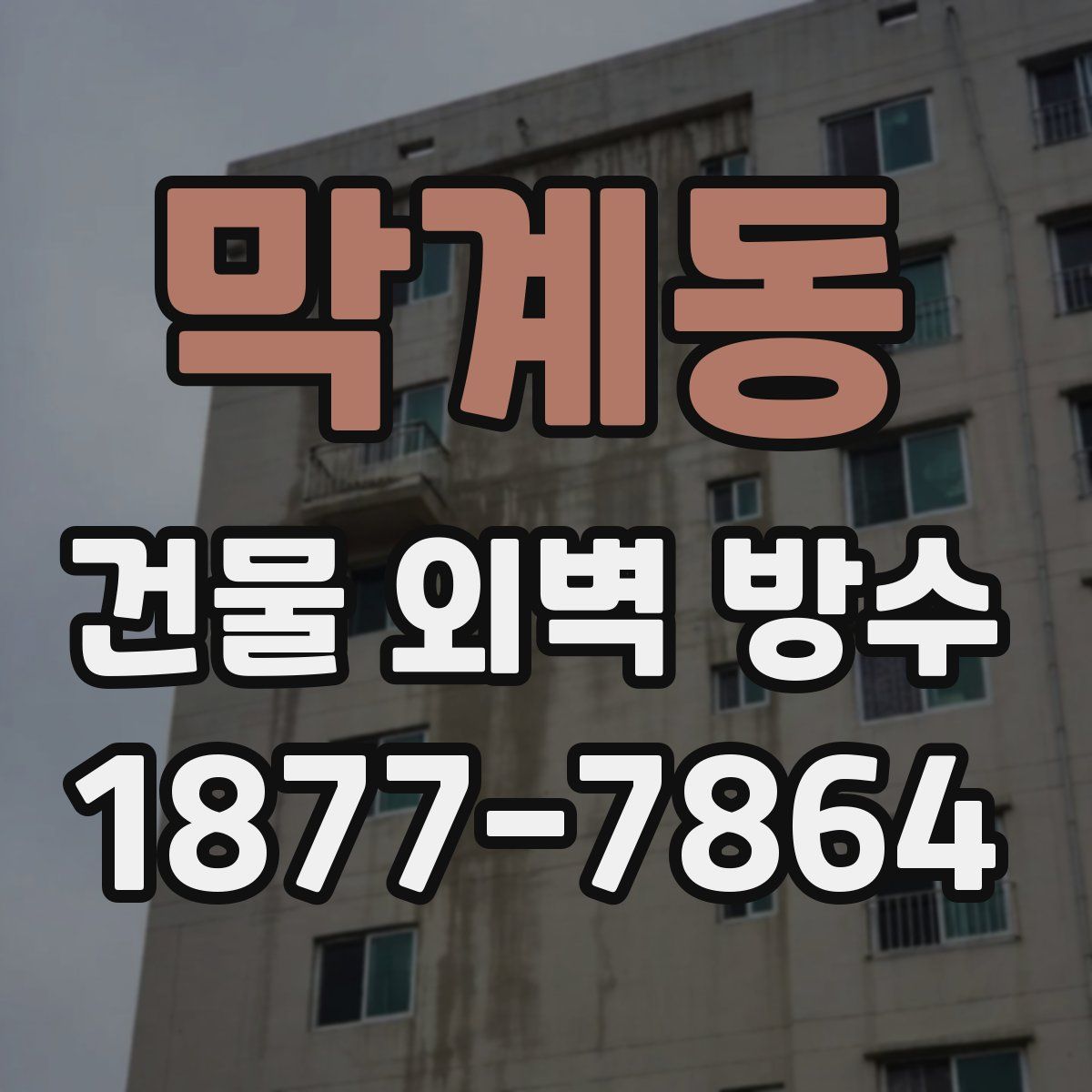 막계동 건물 외벽 방수