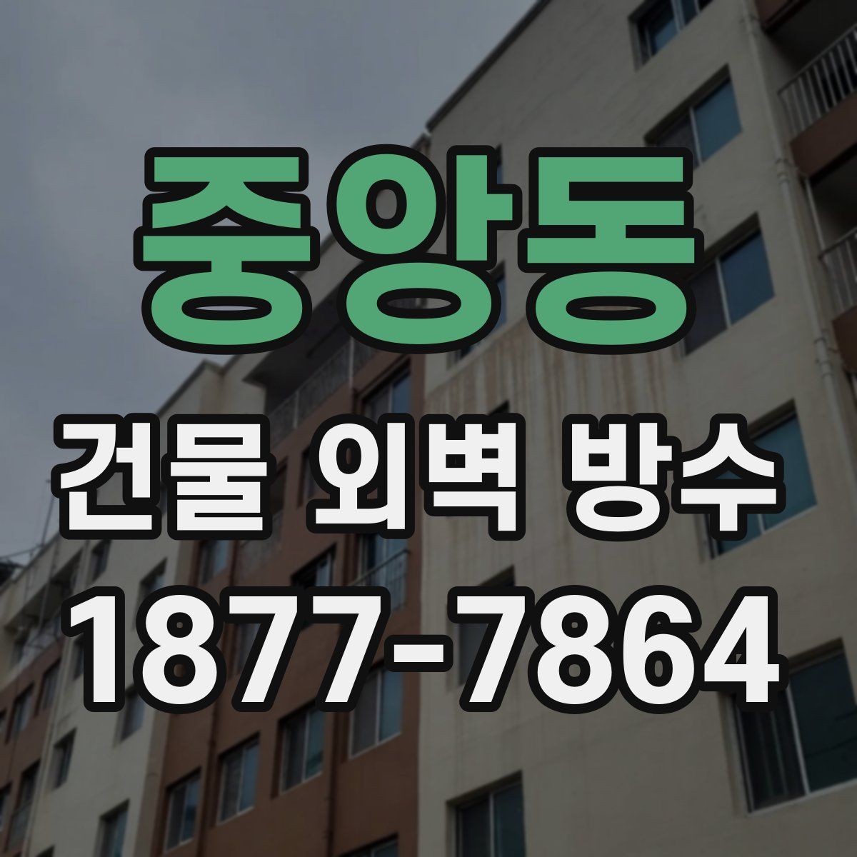 중앙동 건물 외벽 방수