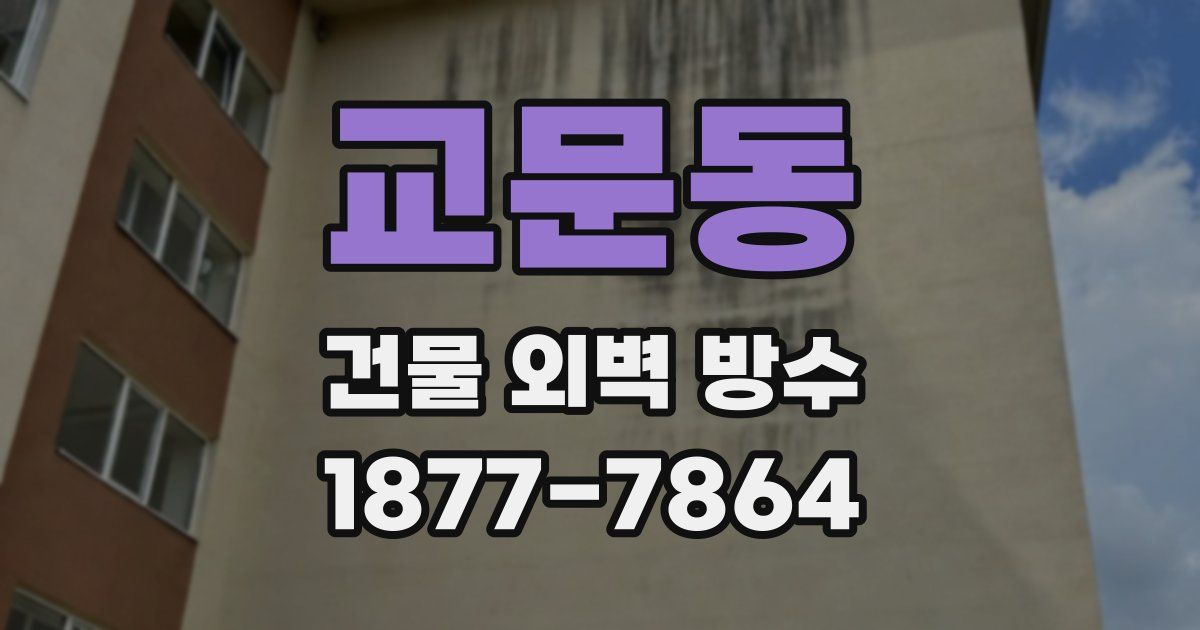 교문동 건물 외벽 방수