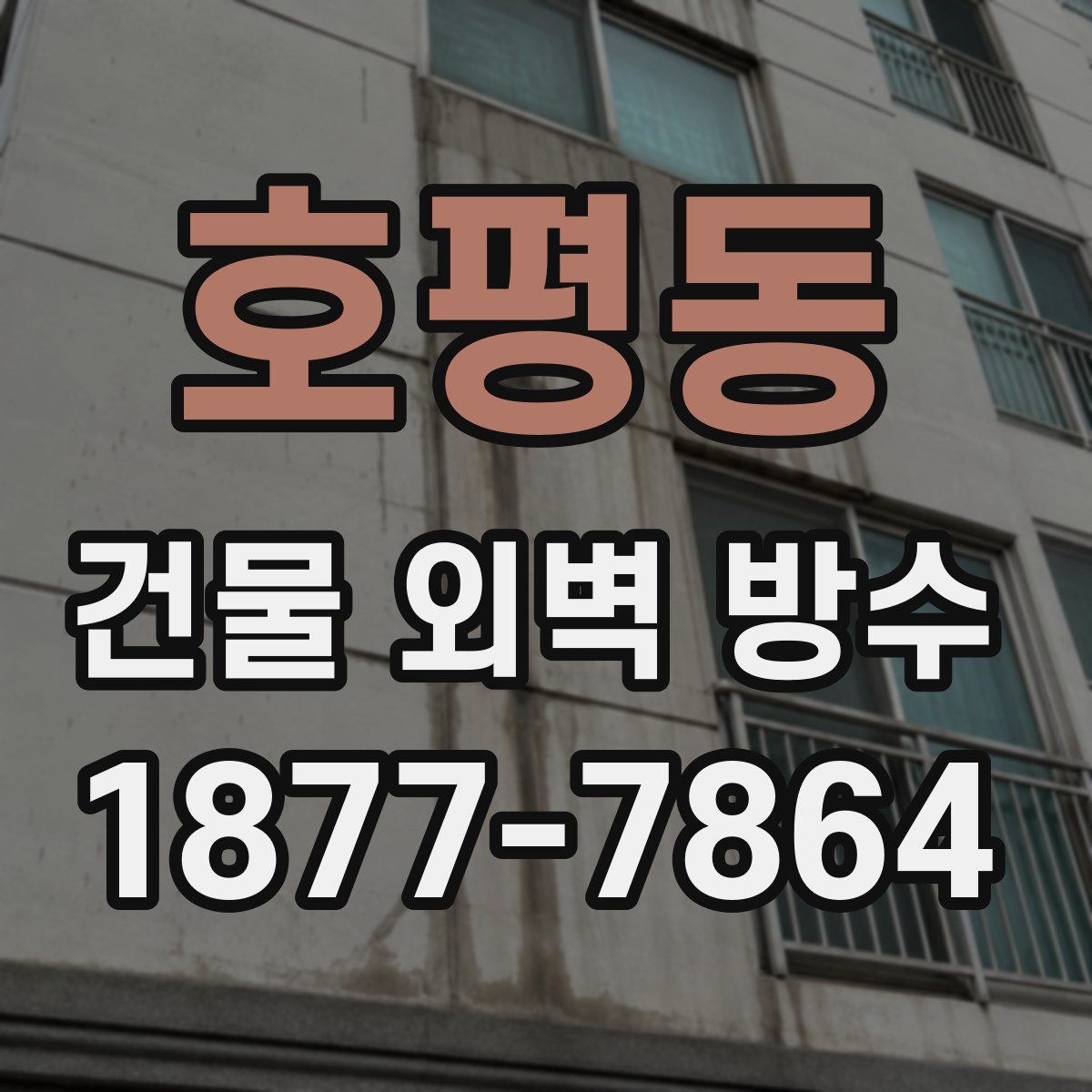 호평동 건물 외벽 방수