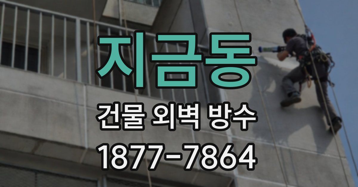 지금동 건물 외벽 방수