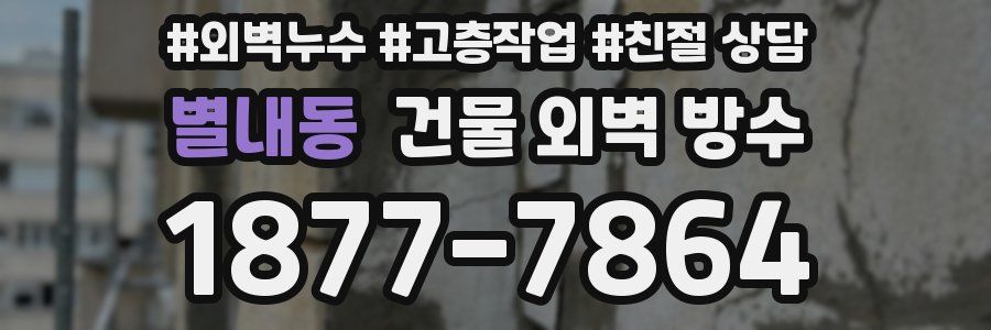 별내동 건물 외벽 방수