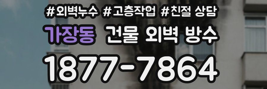 가장동 건물 외벽 방수
