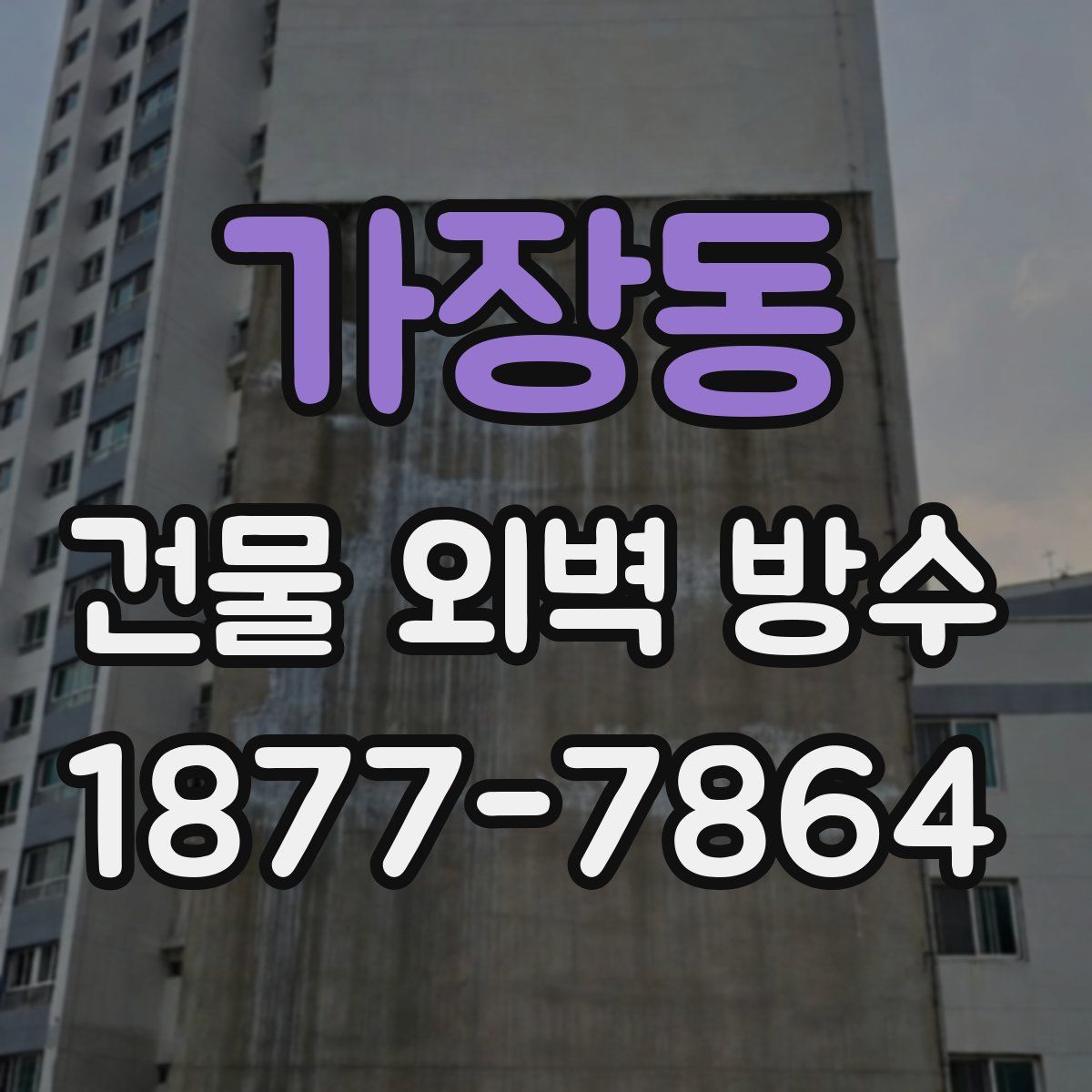 가장동 건물 외벽 방수