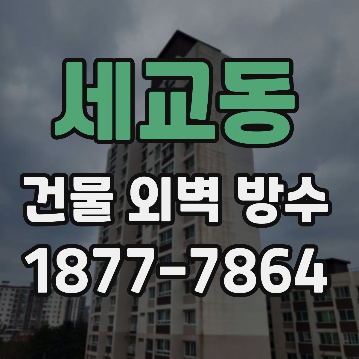 세교동 건물 외벽 방수