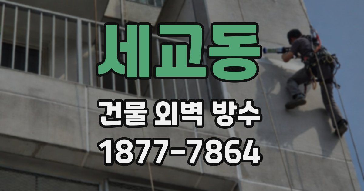 세교동 건물 외벽 방수