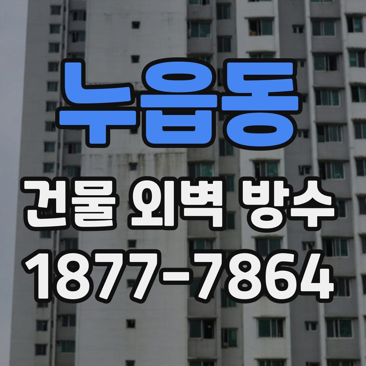 누읍동 건물 외벽 방수
