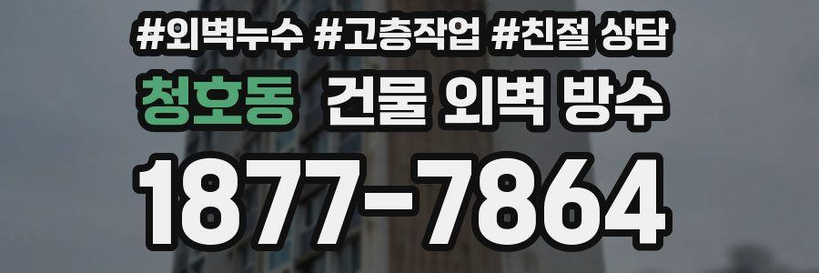 청호동 건물 외벽 방수