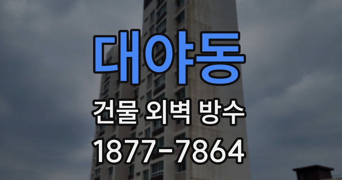 대야동 건물 외벽 방수