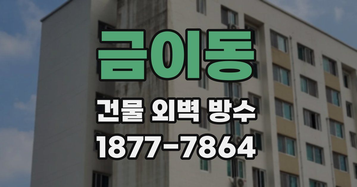 금이동 건물 외벽 방수