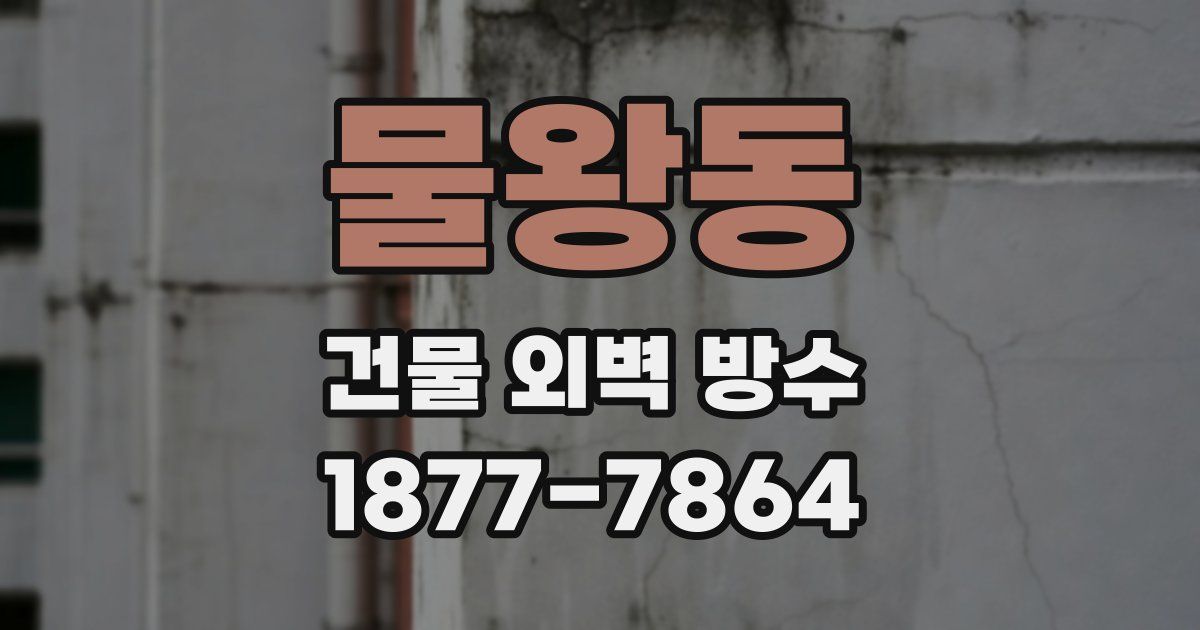 물왕동 건물 외벽 방수