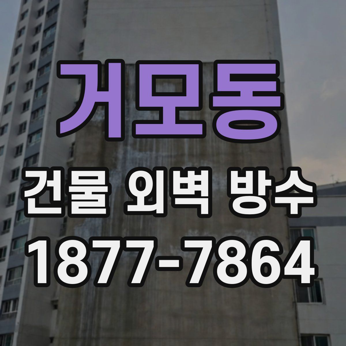 거모동 건물 외벽 방수