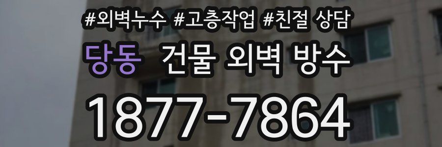 당동 건물 외벽 방수