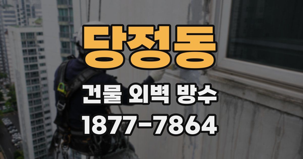 당정동 건물 외벽 방수