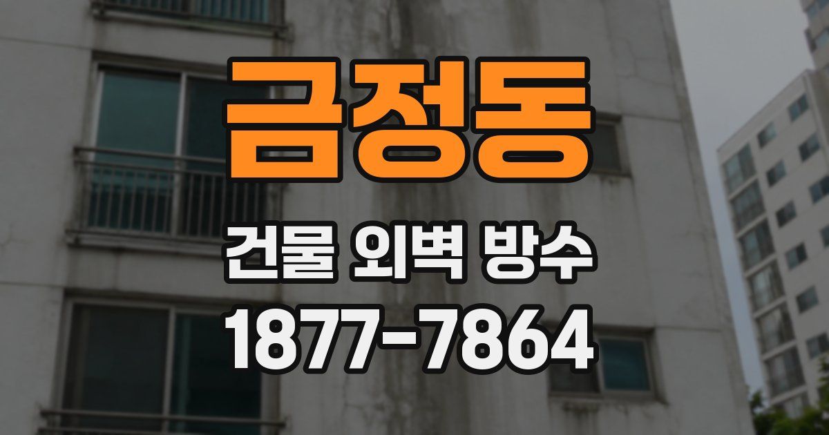 금정동 건물 외벽 방수