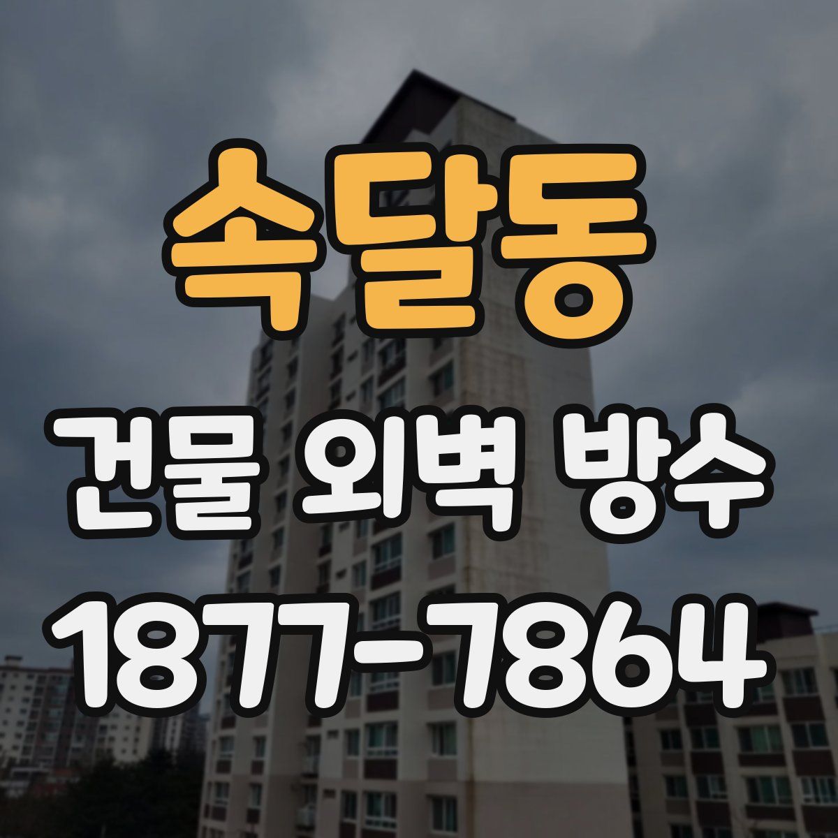 속달동 건물 외벽 방수