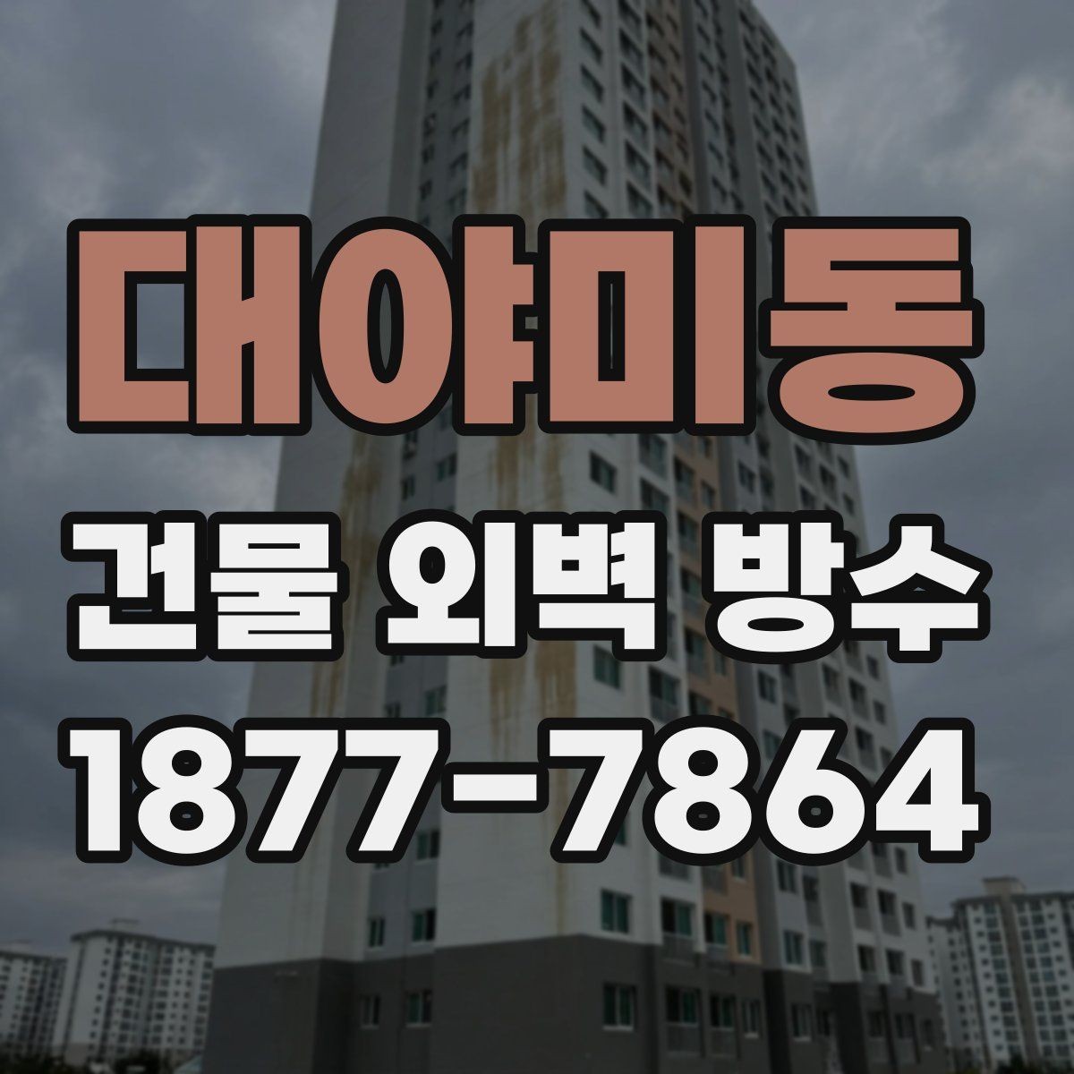 대야미동 건물 외벽 방수 공사 범위가 넓을 때 판단 기준