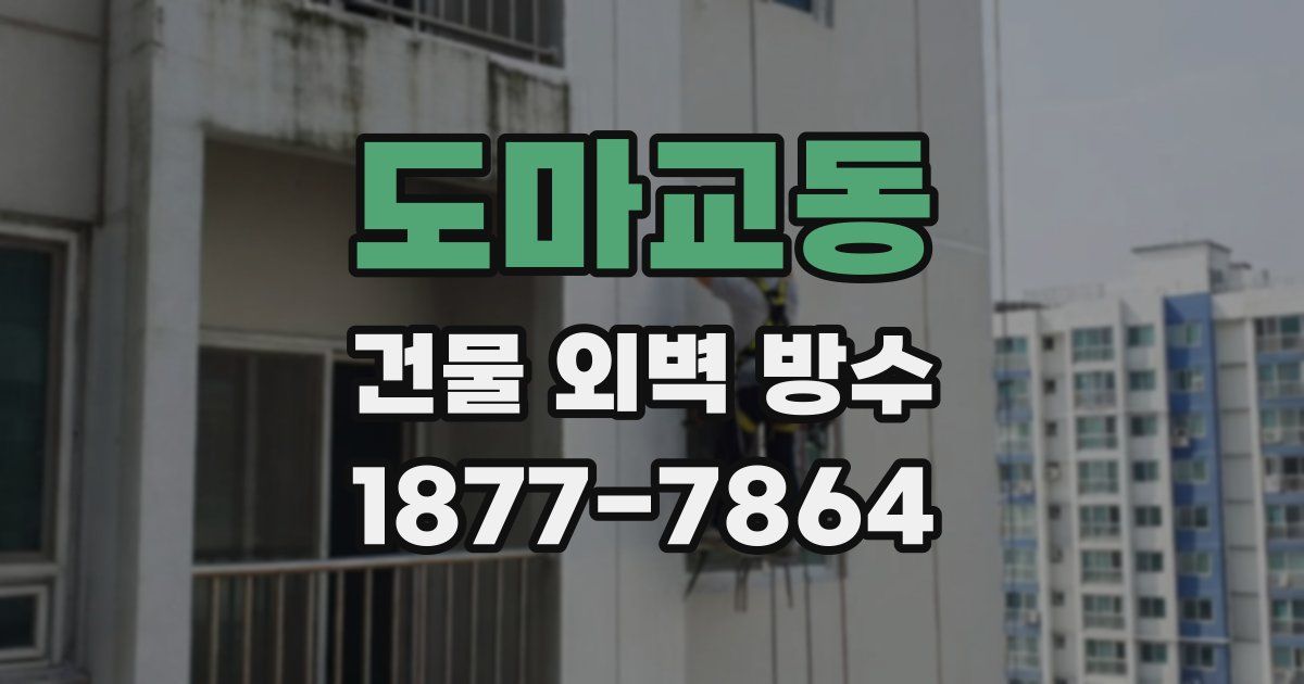 도마교동 건물 외벽 방수