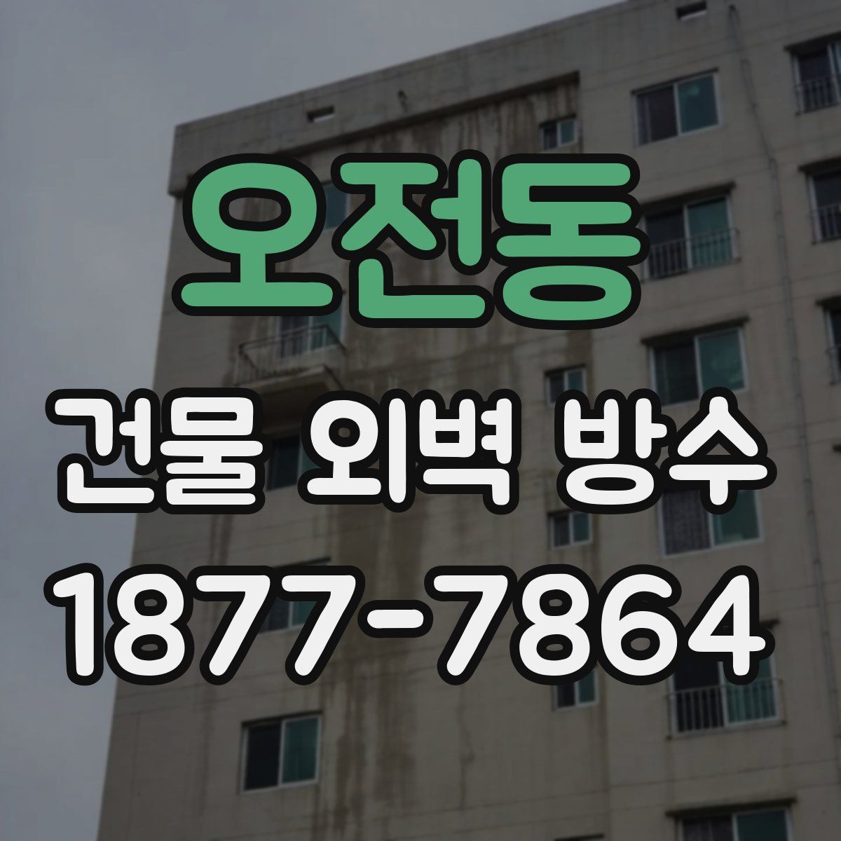 오전동 건물 외벽 방수