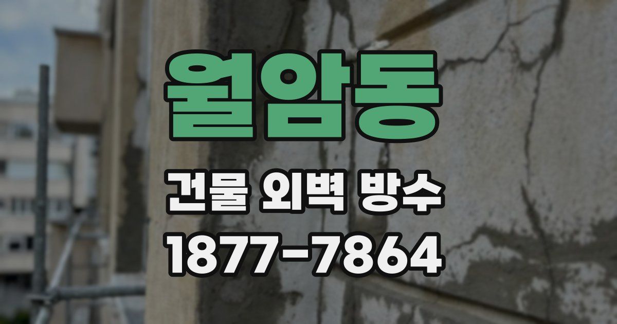 월암동 건물 외벽 방수