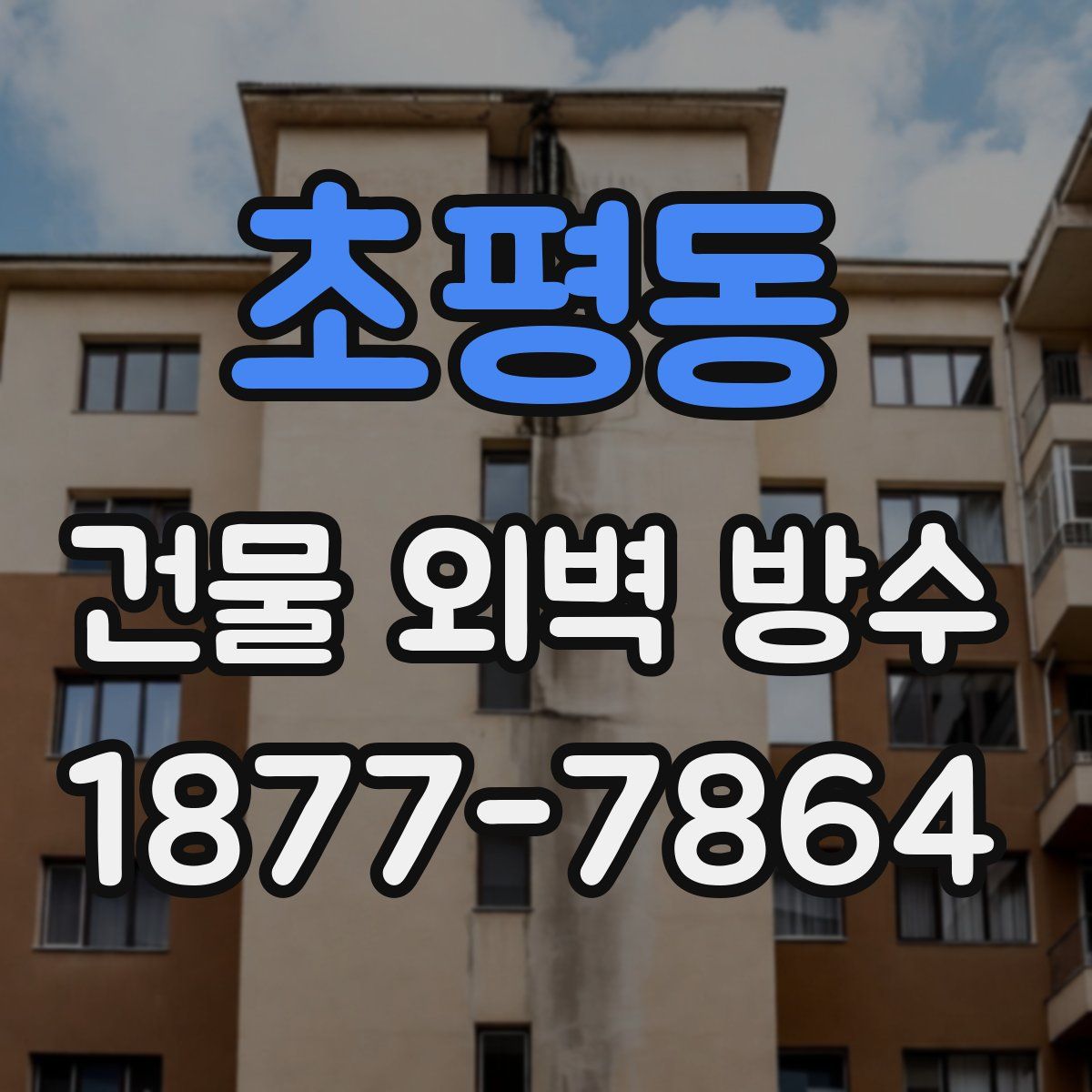 초평동 건물 외벽 방수