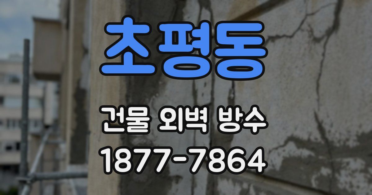 초평동 건물 외벽 방수