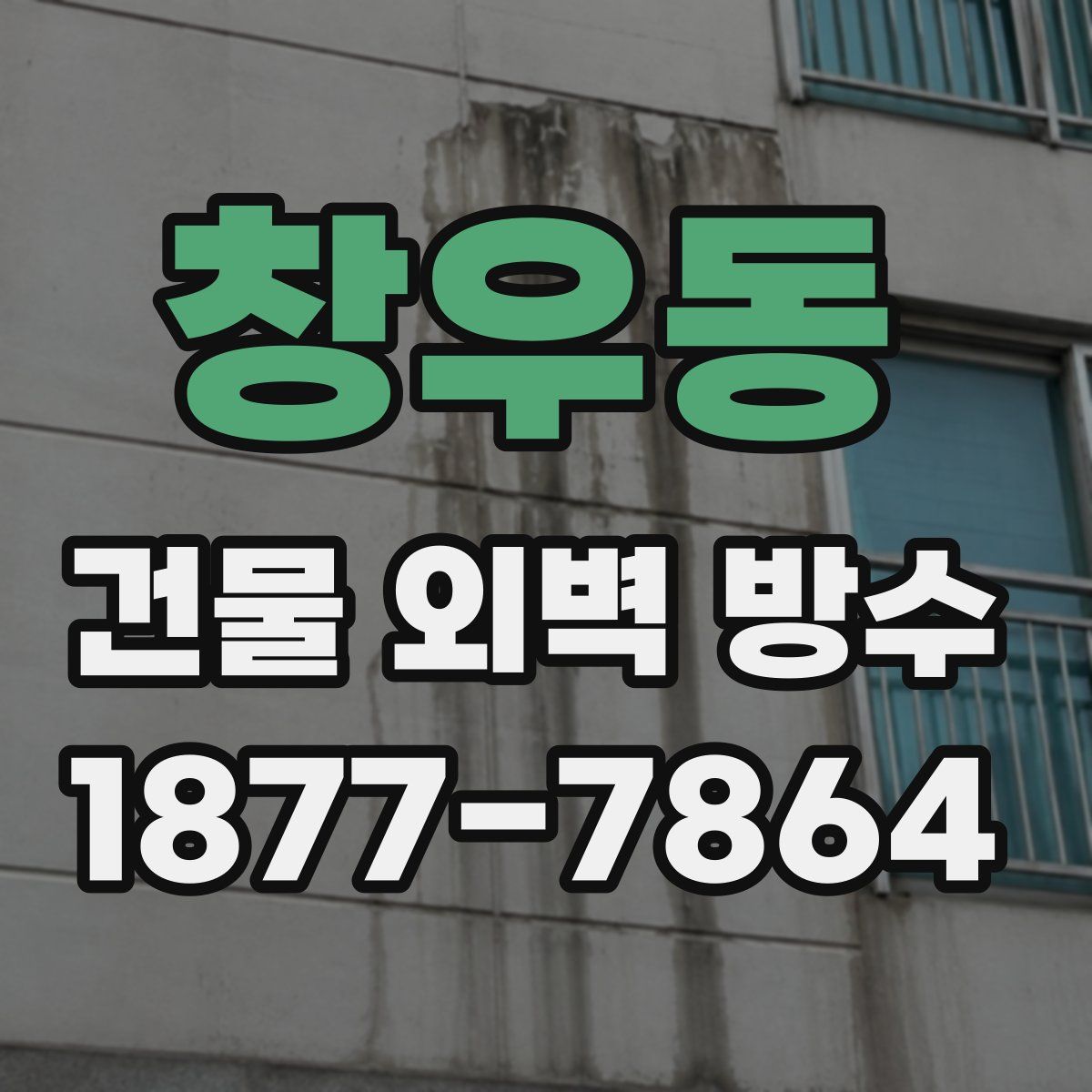 창우동 건물 외벽 방수