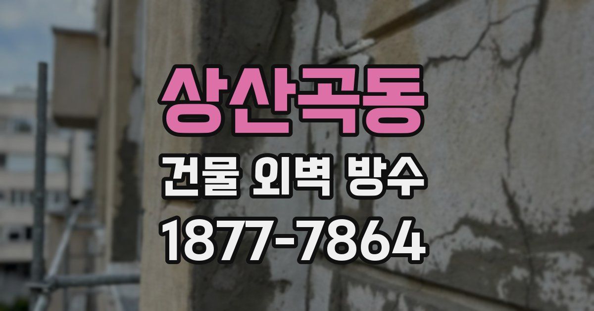 상산곡동 건물 외벽 방수