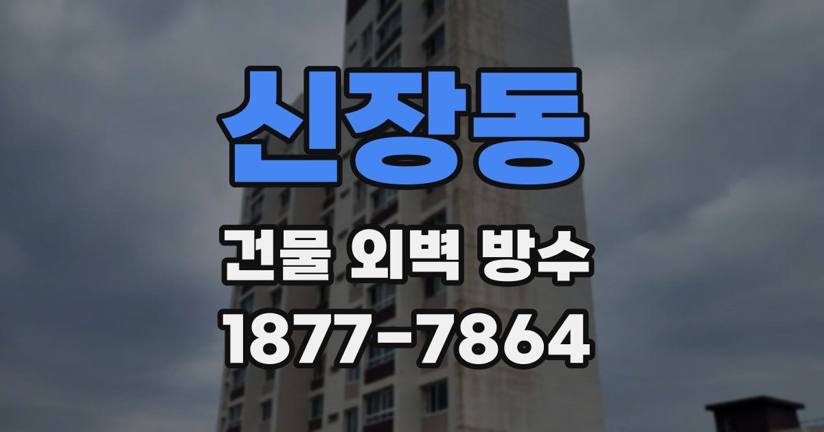 신장동 건물 외벽 방수