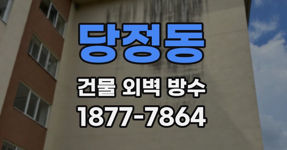 당정동 건물 외벽 방수