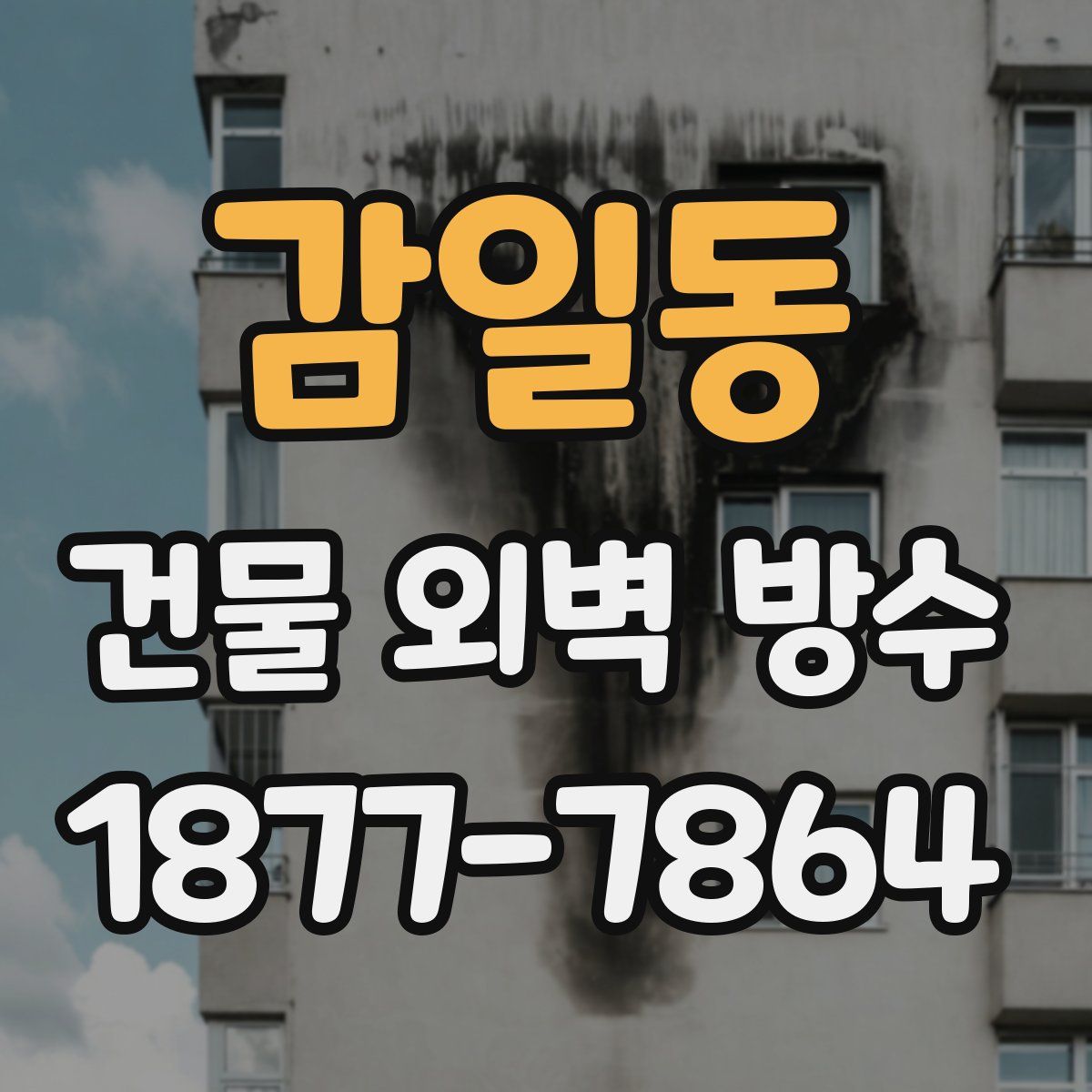 감일동 건물 외벽 방수