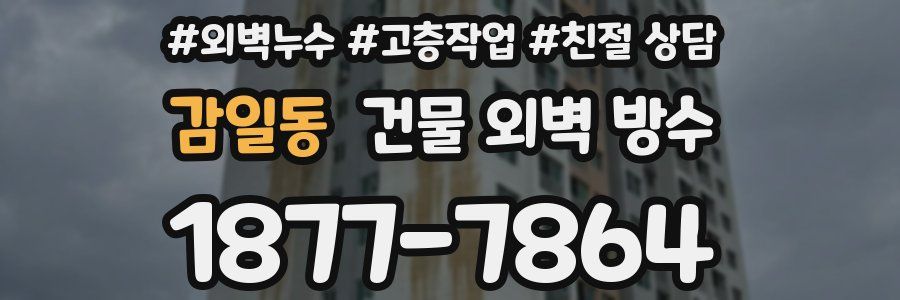 감일동 건물 외벽 방수