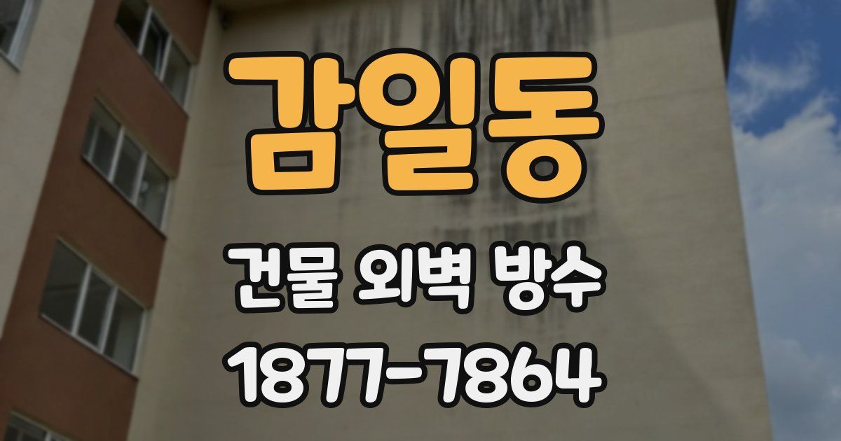 감일동 건물 외벽 방수