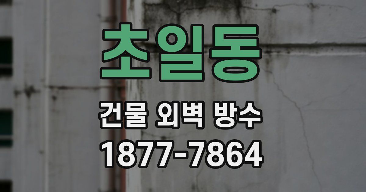 초일동 건물 외벽 방수