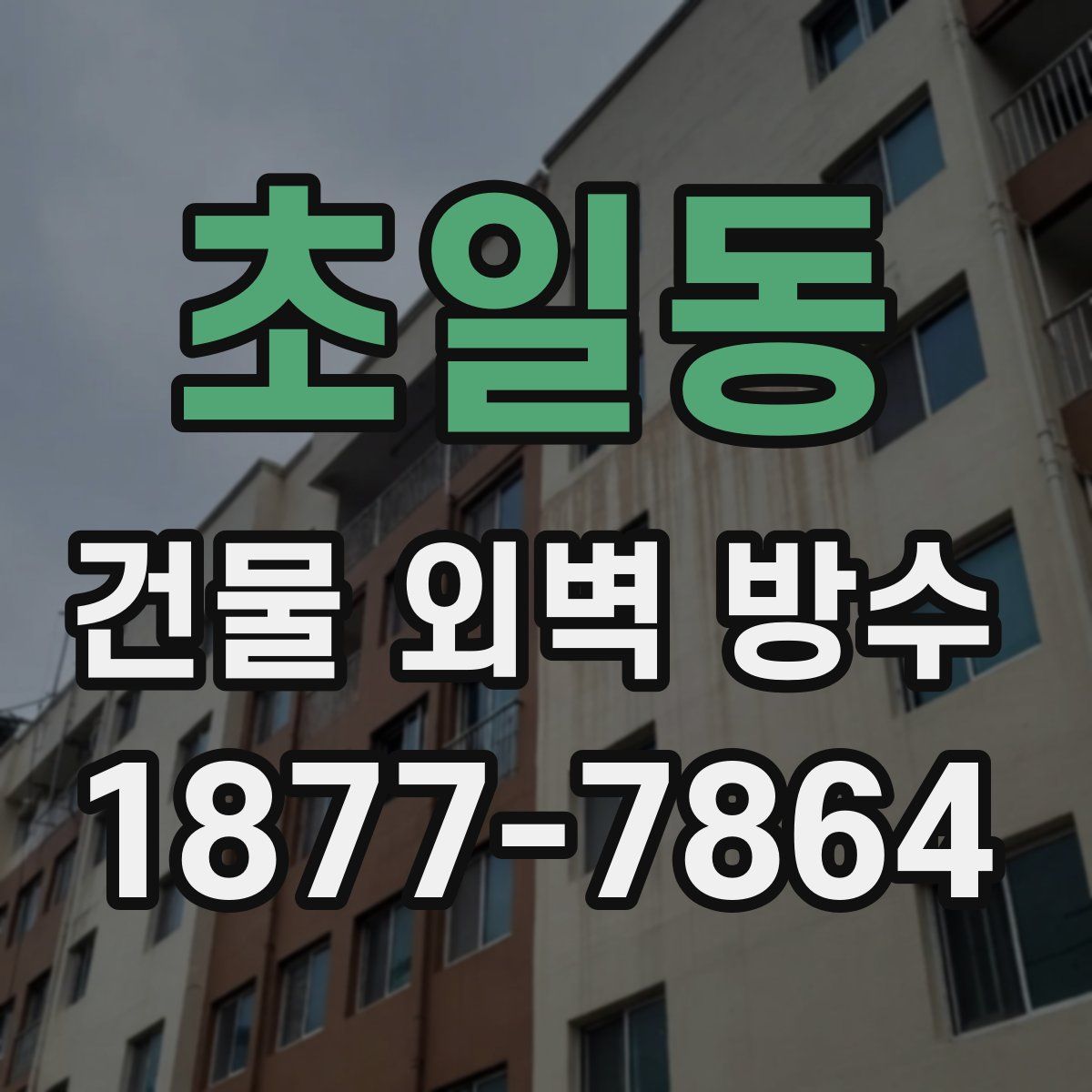 초일동 건물 외벽 방수
