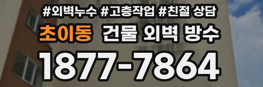 초이동 건물 외벽 방수