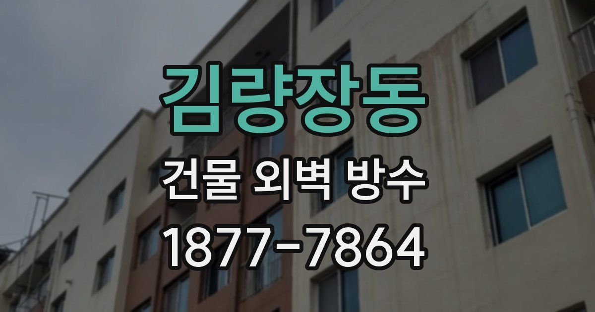 김량장동 건물 외벽 방수