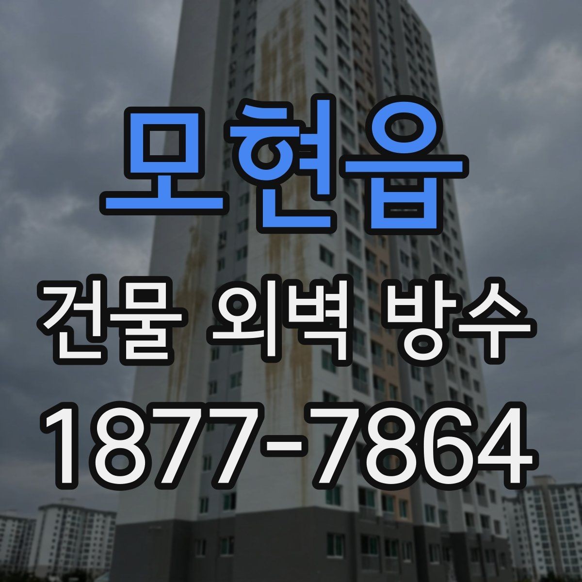 모현읍 건물 외벽 방수 공사 후 색상과 마감 확인법