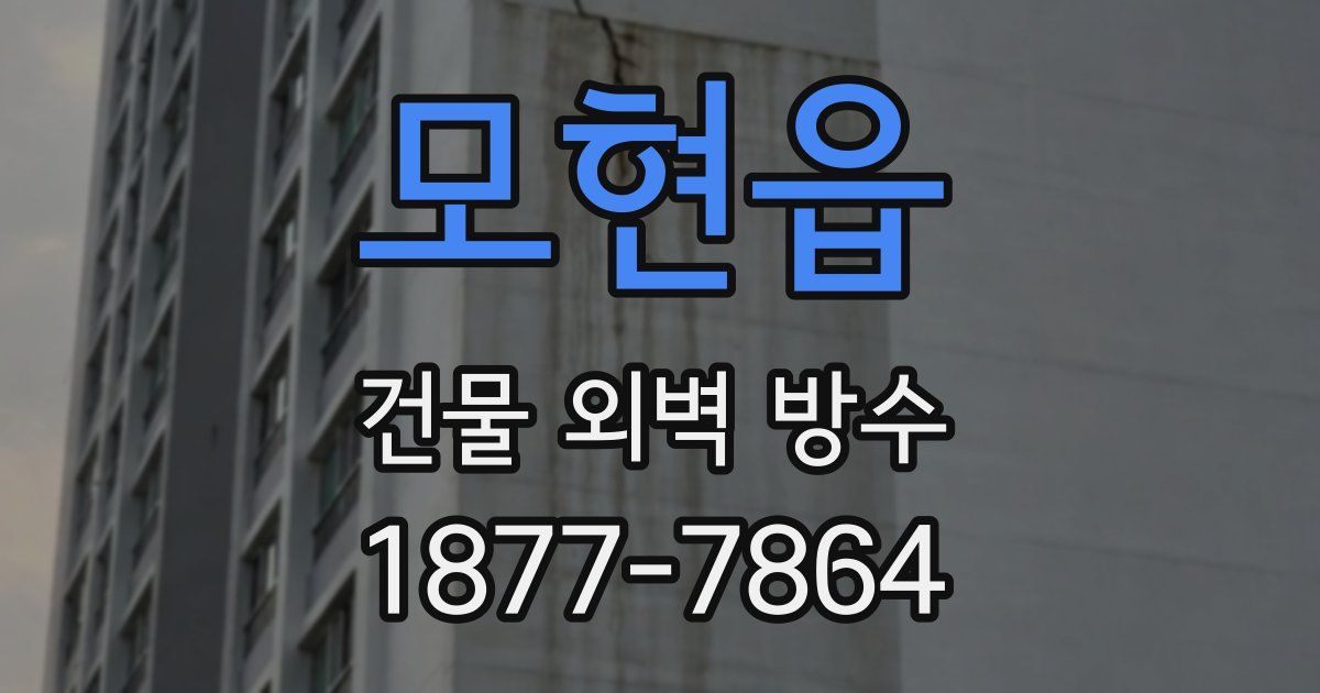 모현읍 건물 외벽 방수