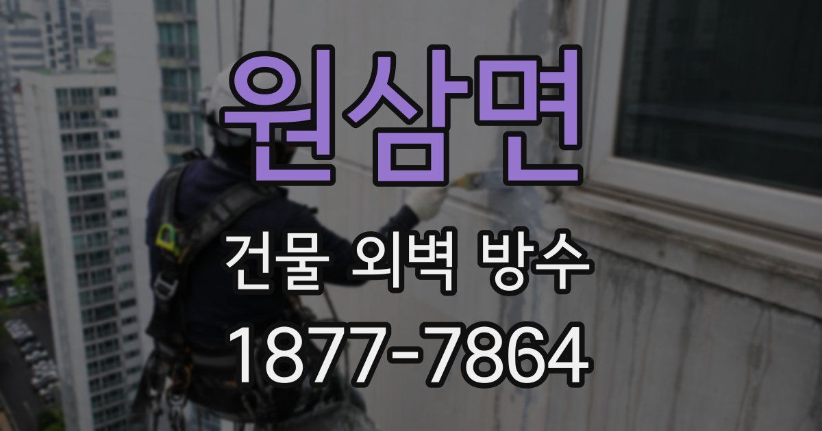 원삼면 건물 외벽 방수