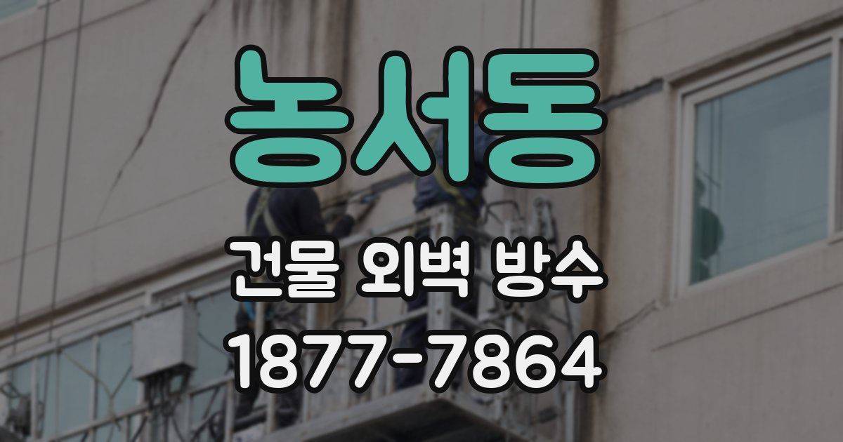 농서동 건물 외벽 방수