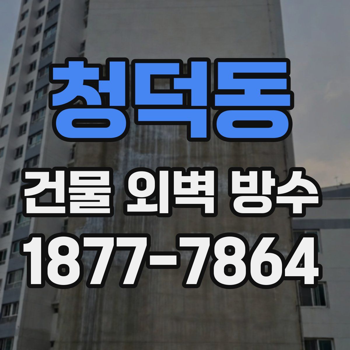 청덕동 건물 외벽 방수