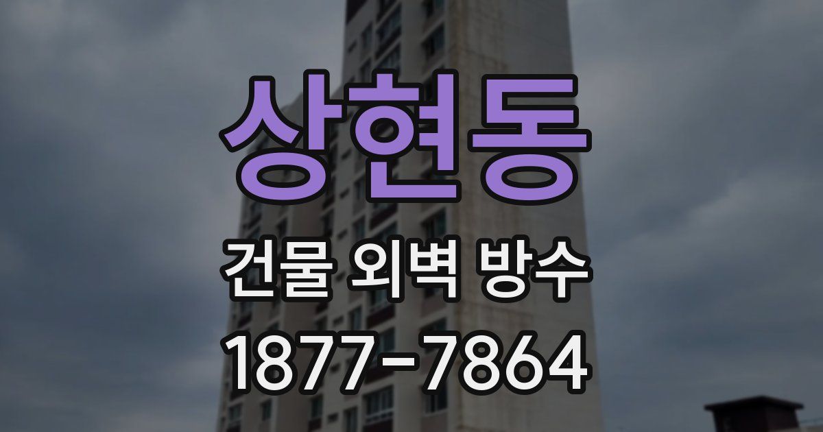 상현동 건물 외벽 방수